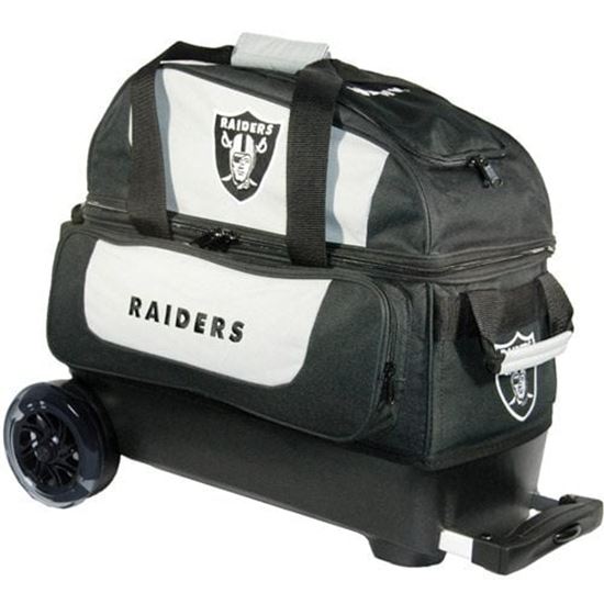 Picture of KR NFL 2 Ball Double Roller Raiders Bowling Bag