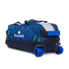 Picture of Brunswick Punisher 3 Ball Triple Tote Roller Blue Green Bowling Bag